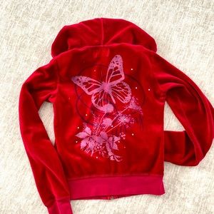 Juicy Couture Velour zip hoodie youth S